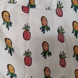 Pineapple Print Cropped Top